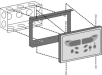Sauna Control Panel mounting in 3-gang box